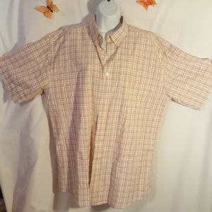 Orvis Mens Shirt Button Front Short Sleeve Mens